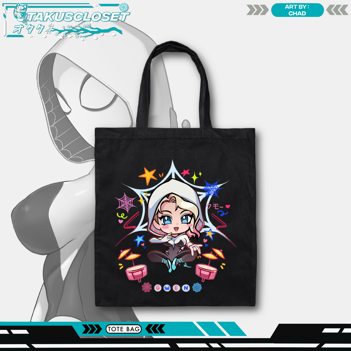 GHOST-SPIDER TOTE BAG