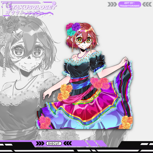 DIA DE LOS MUERTO NATSUMI STICKER