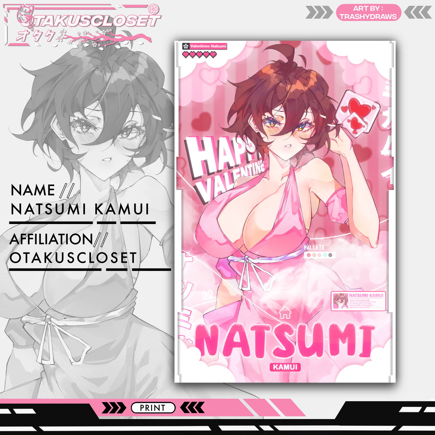 VALENTINES NATSUMI PRINT