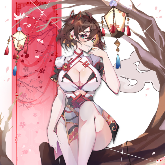 QIPAO NATSUMI TREE PRINT