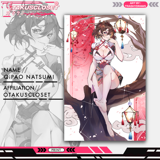 QIPAO NATSUMI TREE PRINT