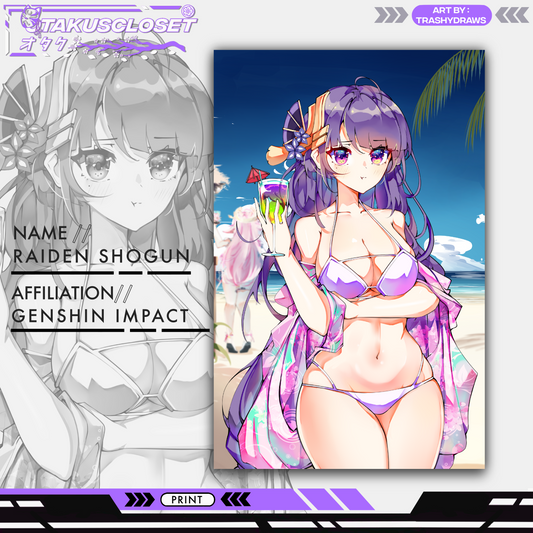 BIKINI RAIDEN SHOGUN PRINT
